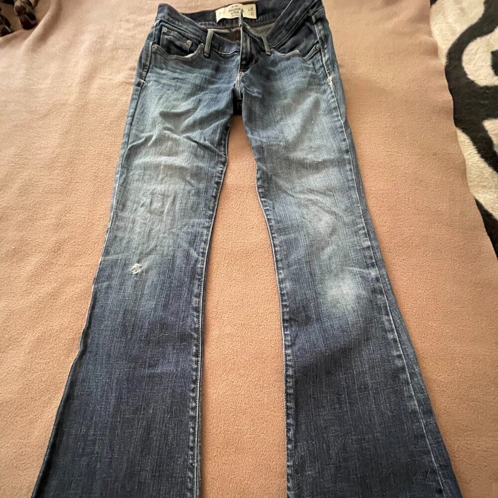 Vintage Y2K Abercrombie & Fitch Madison Perfect Stretch Flared Jeans 26/33 Med